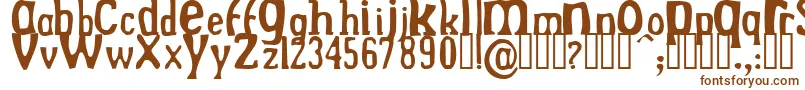 Drekn Font – Brown Fonts on White Background