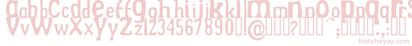 Drekn Font – Pink Fonts on White Background