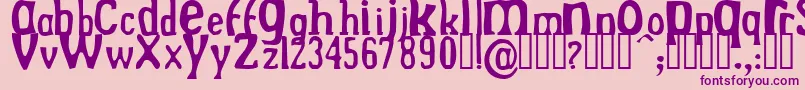 Drekn Font – Purple Fonts on Pink Background