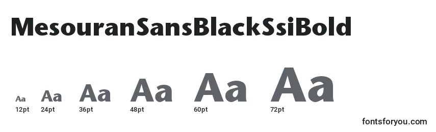 MesouranSansBlackSsiBold Font Sizes