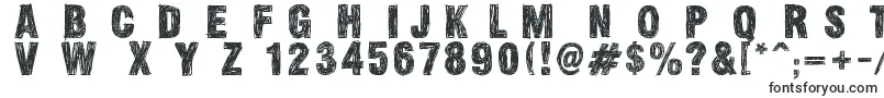 Шрифт SkizzedDsg – объёмные шрифты