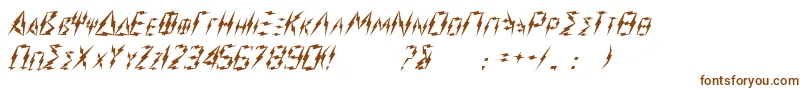 Шрифт Zeus – коричневые шрифты