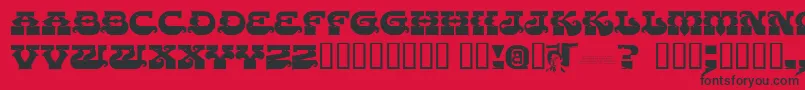 Chasezenpunjabi Font – Black Fonts on Red Background
