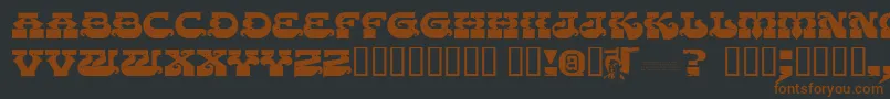 Chasezenpunjabi Font – Brown Fonts on Black Background