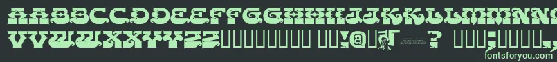 Chasezenpunjabi Font – Green Fonts on Black Background