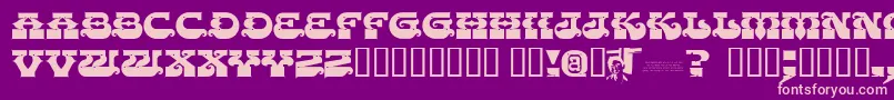 Chasezenpunjabi Font – Pink Fonts on Purple Background