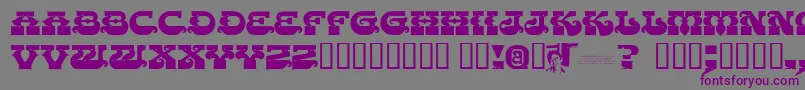 Chasezenpunjabi Font – Purple Fonts on Gray Background