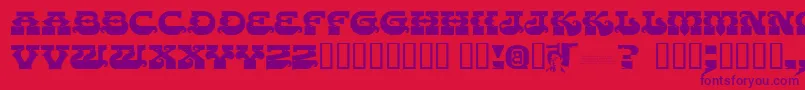 Chasezenpunjabi Font – Purple Fonts on Red Background