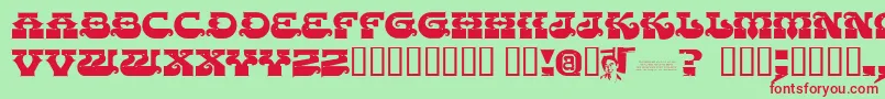 Chasezenpunjabi Font – Red Fonts on Green Background