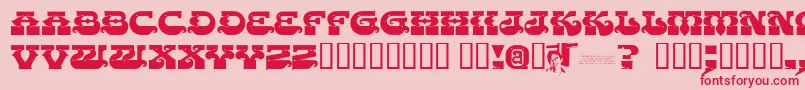 Chasezenpunjabi Font – Red Fonts on Pink Background