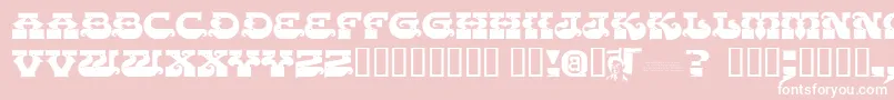 Chasezenpunjabi Font – White Fonts on Pink Background