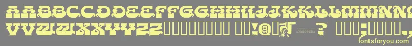 Chasezenpunjabi Font – Yellow Fonts on Gray Background