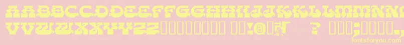 Chasezenpunjabi Font – Yellow Fonts on Pink Background