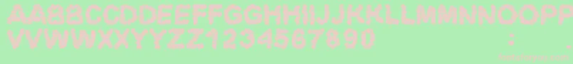 Afterglow Font – Pink Fonts on Green Background