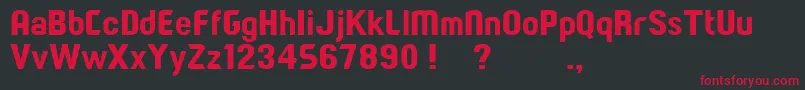 ParagonCleanersBlack Font – Red Fonts on Black Background