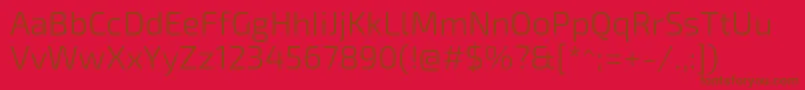 Exo2Light Font – Brown Fonts on Red Background