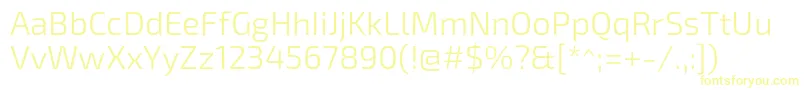 Exo2Light Font – Yellow Fonts