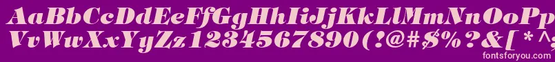 fuente ItcTiffanyLtHeavyItalic – Fuentes Rosadas Sobre Fondo Morado