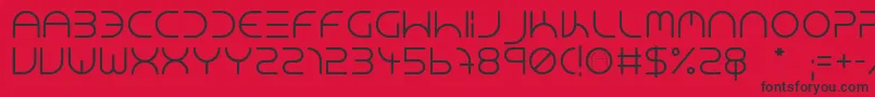 NeonClubMusicMedium Font – Black Fonts on Red Background