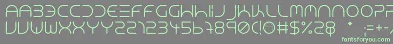 NeonClubMusicMedium-Schriftart – Grüne Schriften auf grauem Hintergrund