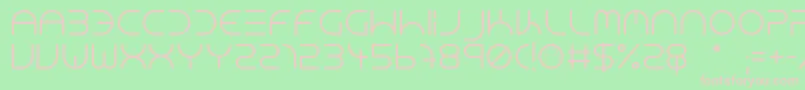 NeonClubMusicMedium Font – Pink Fonts on Green Background
