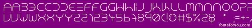 NeonClubMusicMedium Font – Pink Fonts on Purple Background