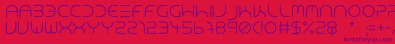 NeonClubMusicMedium-Schriftart – Violette Schriften auf rotem Hintergrund