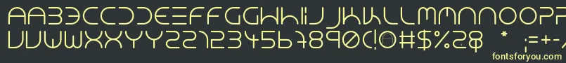 NeonClubMusicMedium Font – Yellow Fonts on Black Background