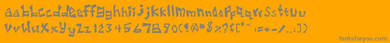 More about Untitled3 Font Untitled3 Font – Gray Fonts on Orange Background