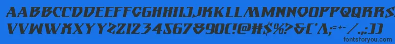 Eternalknightital Font – Black Fonts on Blue Background