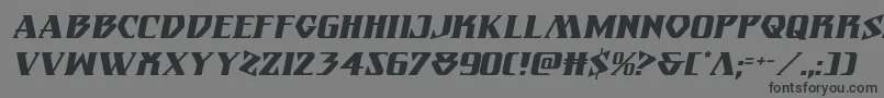 Eternalknightital Font – Black Fonts on Gray Background