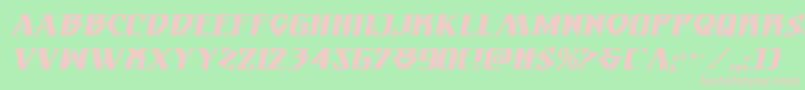 Eternalknightital Font – Pink Fonts on Green Background