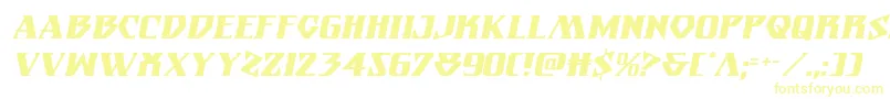 Eternalknightital Font – Yellow Fonts on White Background