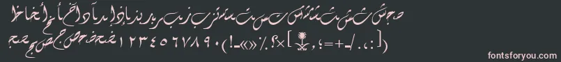 AymDiwany1SUNormal.1rmal. Font – Pink Fonts on Black Background