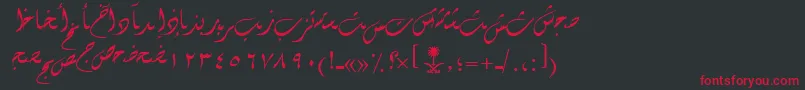AymDiwany1SUNormal.1rmal. Font – Red Fonts on Black Background