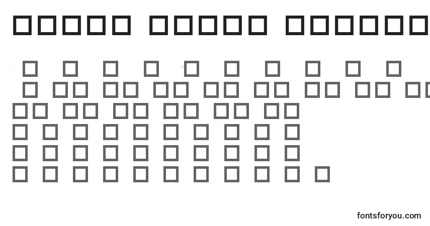 Czcionka RobotCrisisDingbats – alfabet, cyfry, specjalne znaki