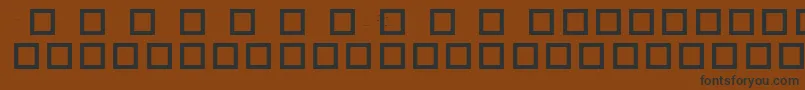 RobotCrisisDingbats Font – Black Fonts on Brown Background