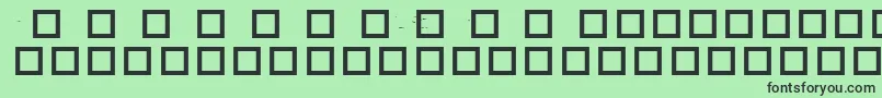 RobotCrisisDingbats Font – Black Fonts on Green Background
