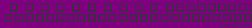 RobotCrisisDingbats-fontti – mustat fontit violetilla taustalla