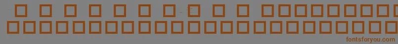 RobotCrisisDingbats Font – Brown Fonts on Gray Background