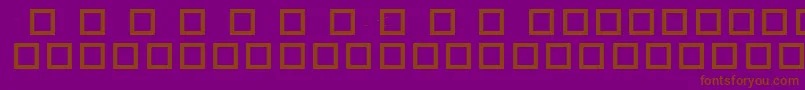 RobotCrisisDingbats Font – Brown Fonts on Purple Background