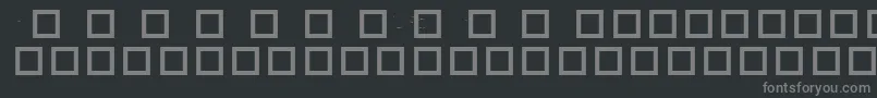 RobotCrisisDingbats Font – Gray Fonts on Black Background