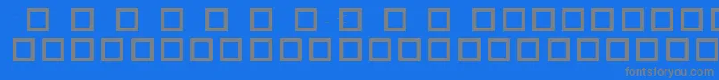 RobotCrisisDingbats Font – Gray Fonts on Blue Background