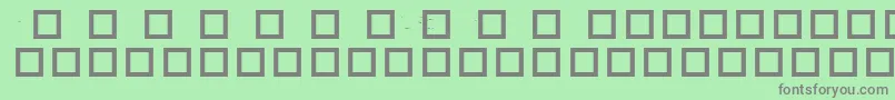 RobotCrisisDingbats Font – Gray Fonts on Green Background