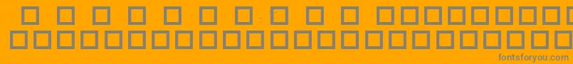RobotCrisisDingbats Font – Gray Fonts on Orange Background