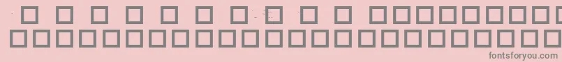 RobotCrisisDingbats Font – Gray Fonts on Pink Background