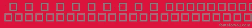 RobotCrisisDingbats Font – Gray Fonts on Red Background