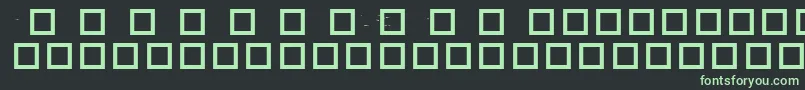 フォントRobotCrisisDingbats – 黒い背景に緑の文字