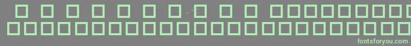 RobotCrisisDingbats Font – Green Fonts on Gray Background