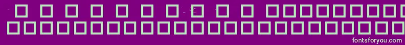 RobotCrisisDingbats Font – Green Fonts on Purple Background